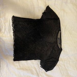 Brandy Melville sheer black top